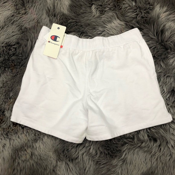 Champion Knit Shorts: White (PM1436) - Picture 2 of 3